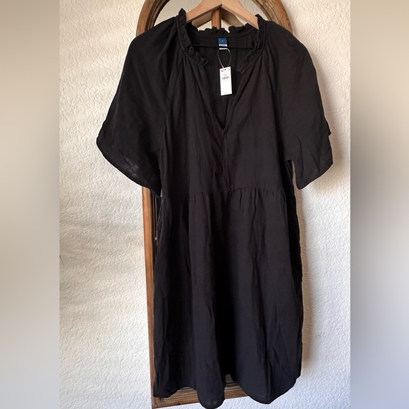 Old Navy Dresses & Skirts - Old Navy NWT Black 100% Cotton Short Sleeve Mini Dress Women’s Large